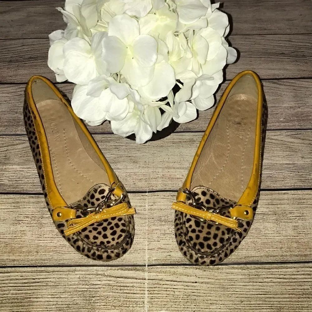 J. Crew Collection Siena Calf Hair Driving Shoes